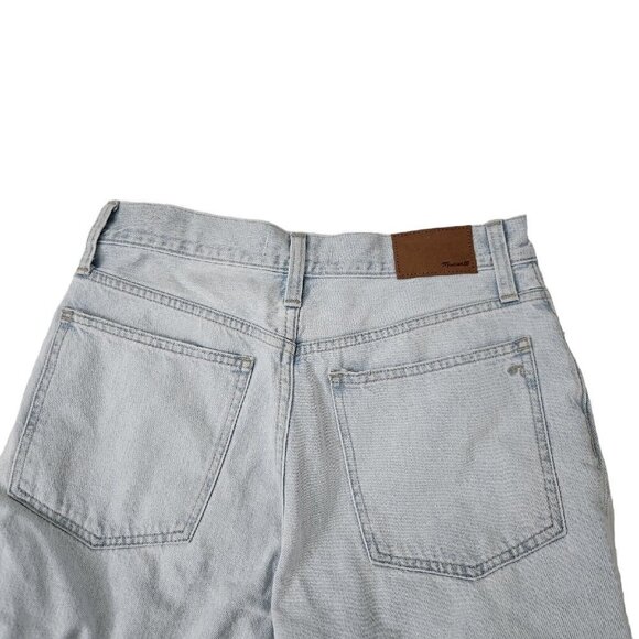 Madewell Jean Womens 28 Perfect Vintage Straight High Rise Distressed Light Wash - Picture 9 of 14
